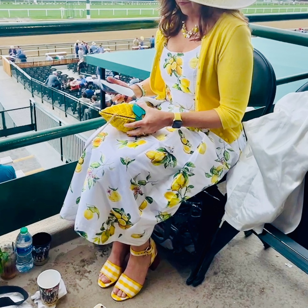 Adorable yellow gingham J Crew sandals - Picture 7 of 7